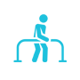 Rehabilitation person icon